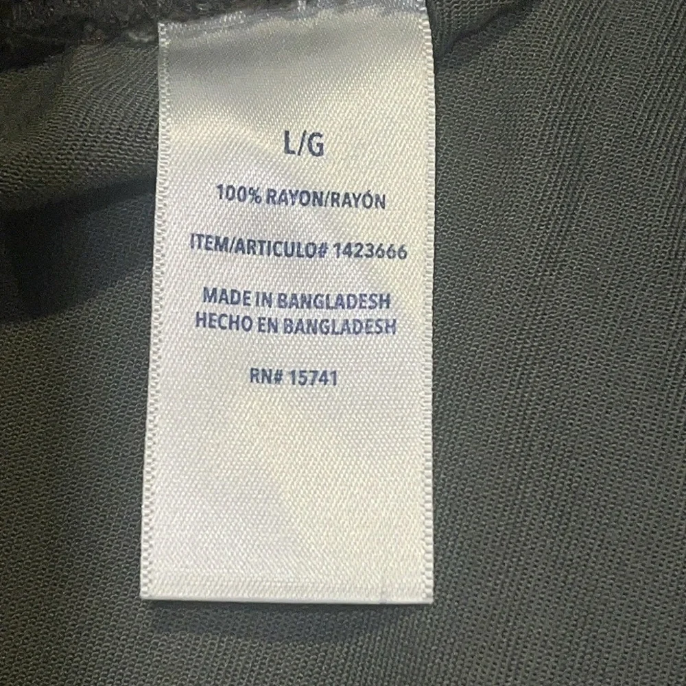 Splendid Woven Camo Green Lightweight Jogger Pants Size Large - Picture 12 of 12